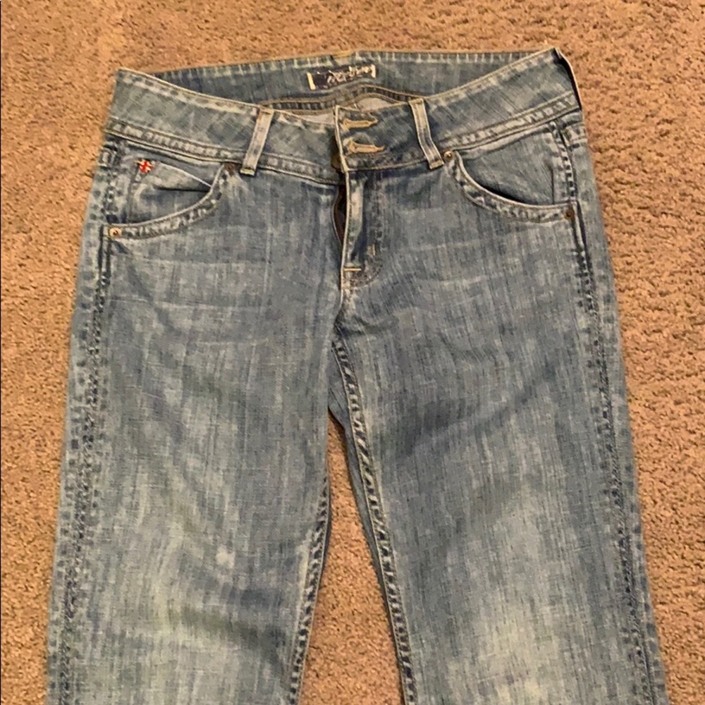 Hudson women’s white wash denim jeans size 28
